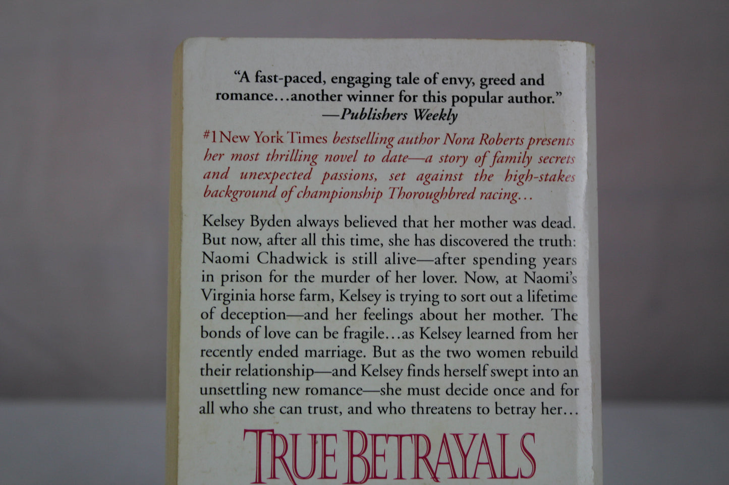 True Betrayals by Nora Roberts