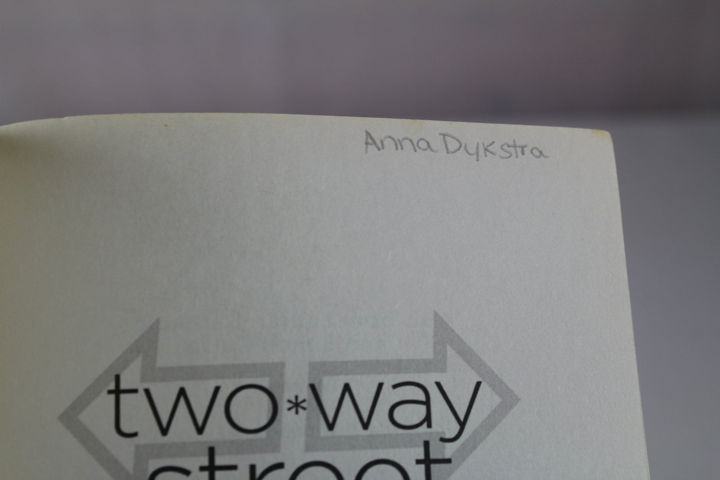Two-way Street by Lauren Barnholdt