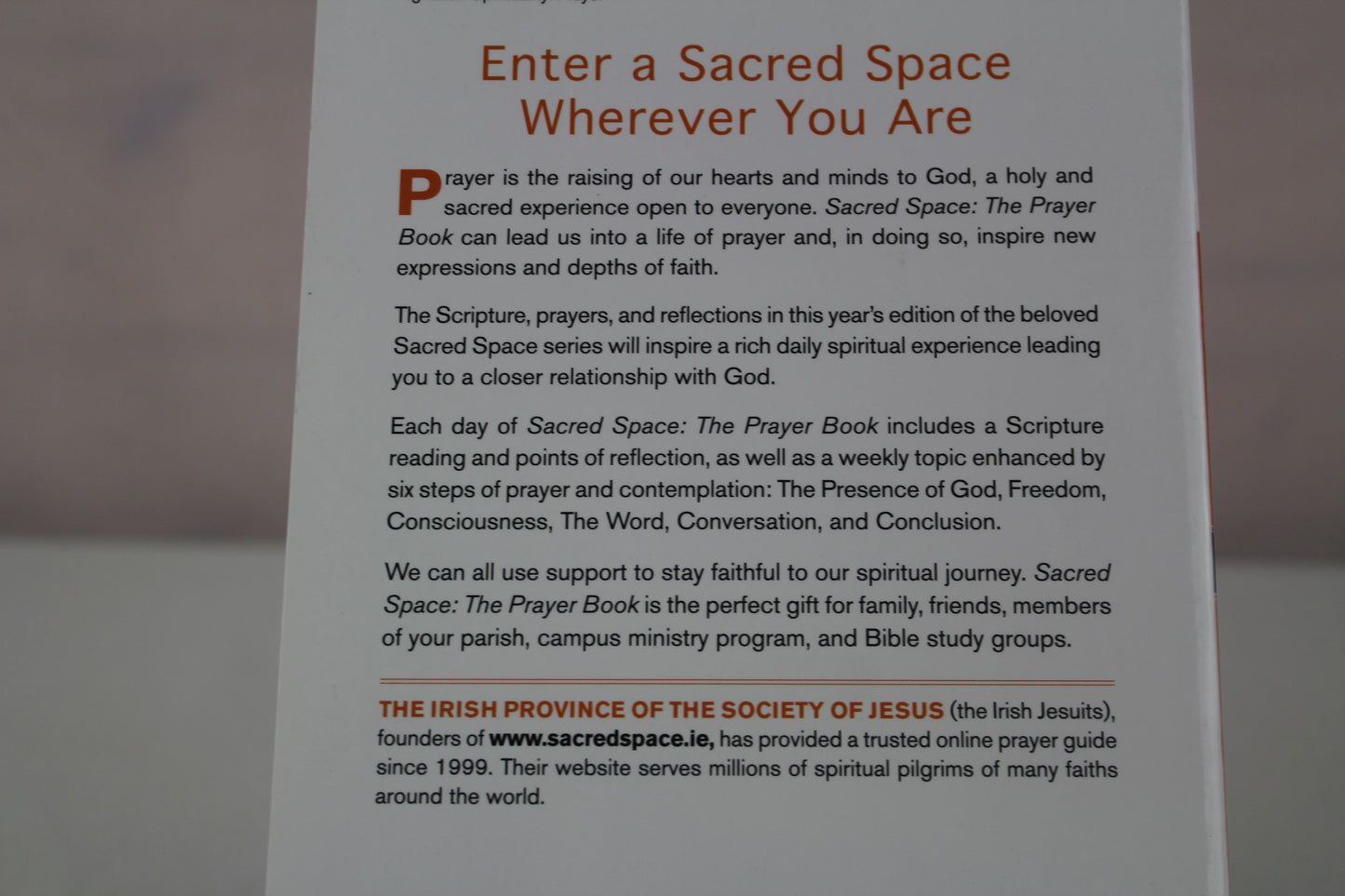 Sacred Space: The Prayer Book 2024 by The Irish Jesuits