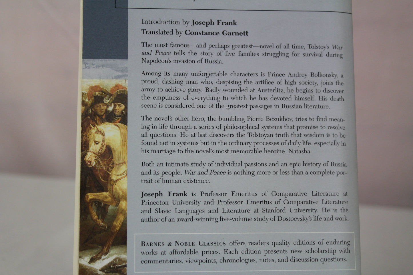 War and Peace (Barnes & Noble Classics) by Leo Tolstoy, Constance Garnett, Joseph Frank, Lena Lencek