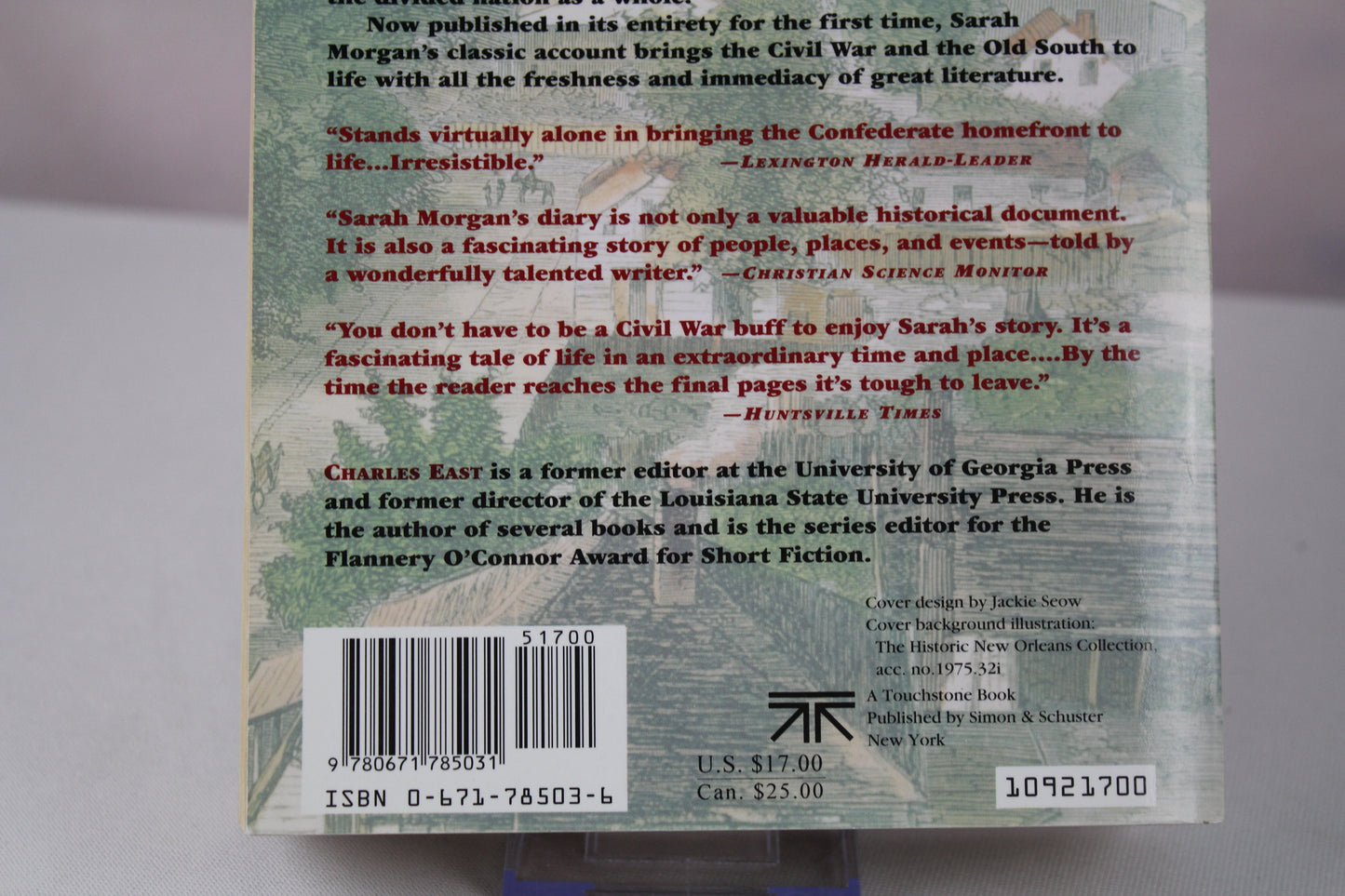 Sarah Morgan: The Civil War Diary Of A Southern Woman by Charles East