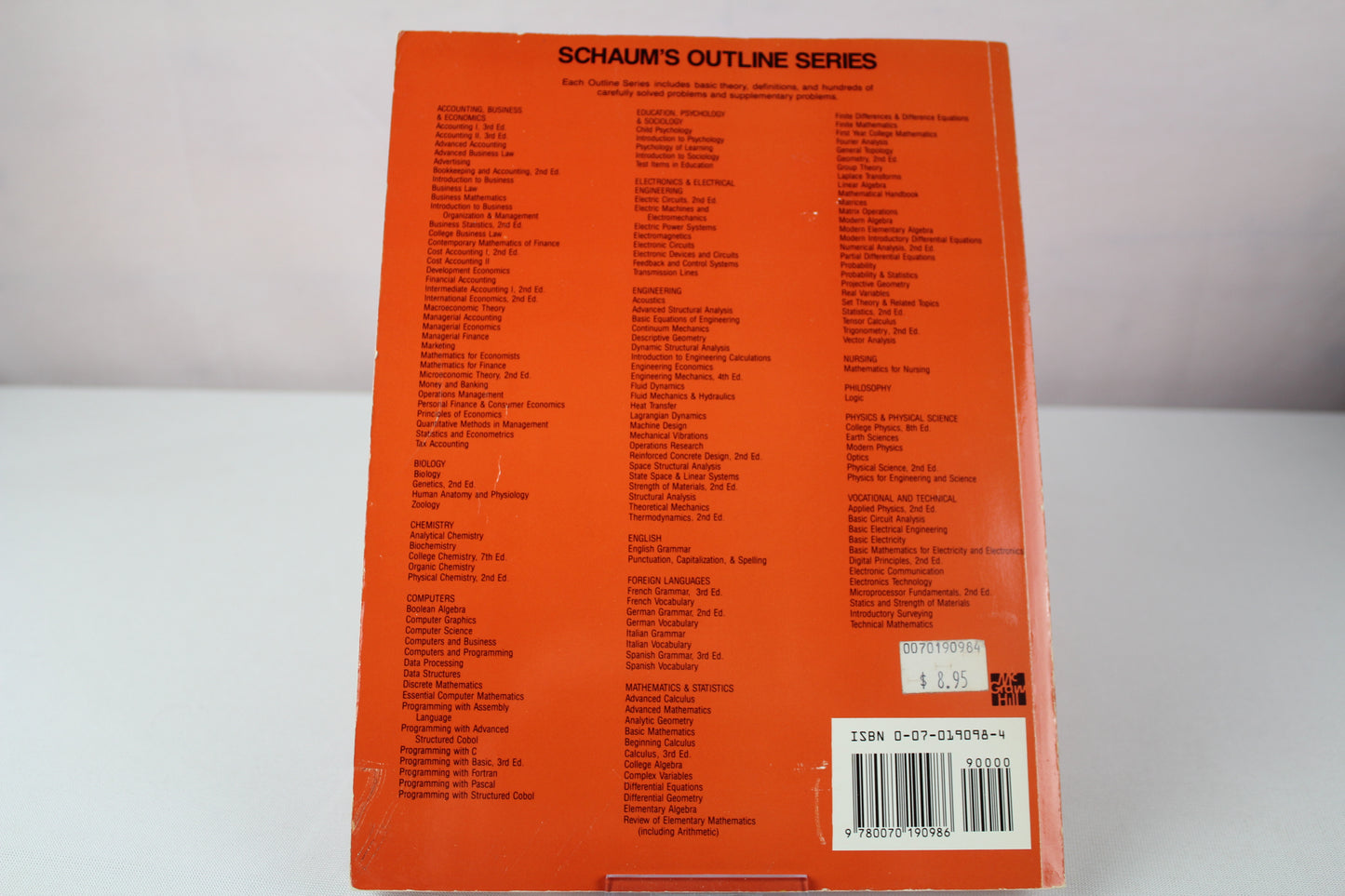 Schaum's outline of English grammar (Schaum's outline series) by Eugene H Ehrlich
