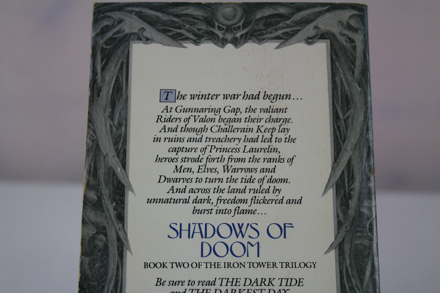 Shadows of Doom (Iron Tower Trilogy, Bk. 2) by Dennis L. McKiernan