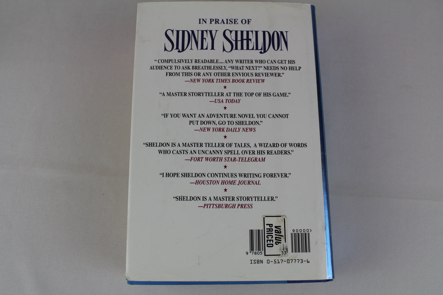 Sidney Sheldon: Three Complete Novels : Bloodline; A Stranger in the Mirror; The Naked Face by Sidney Sheldon