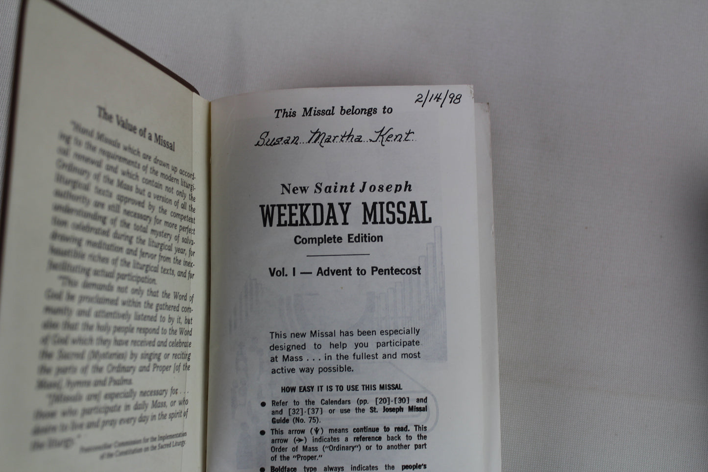 St. Joseph Weekday Missal, Complete Edition, Vol. 2: Pentecost to Advent by Catholic Book Publishing & Icel