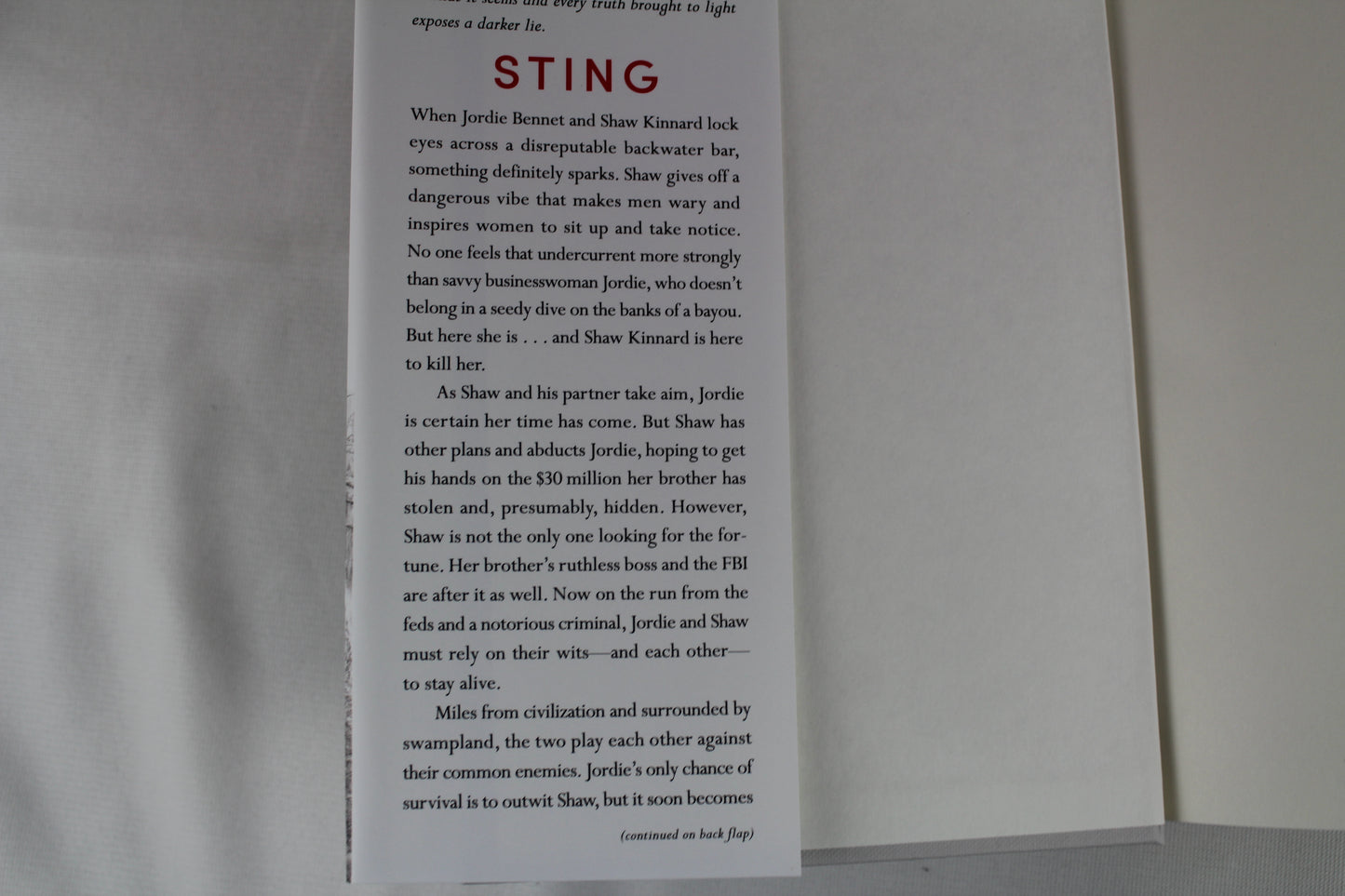Sting by Sandra Brown