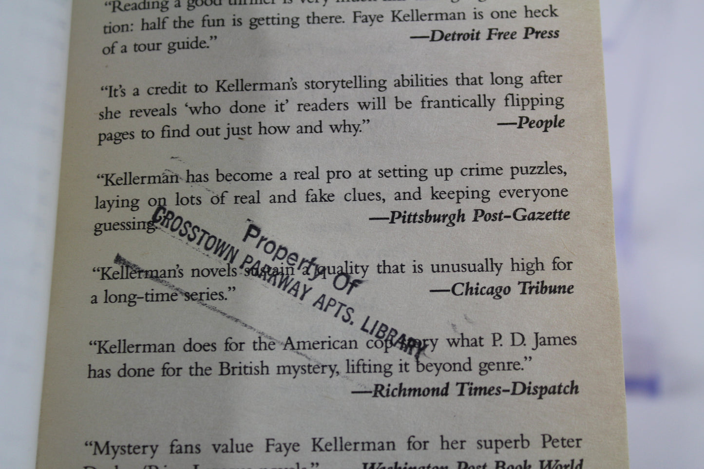 Stone Kiss (Peter Decker/Rina Lazarus) by Faye Kellerman