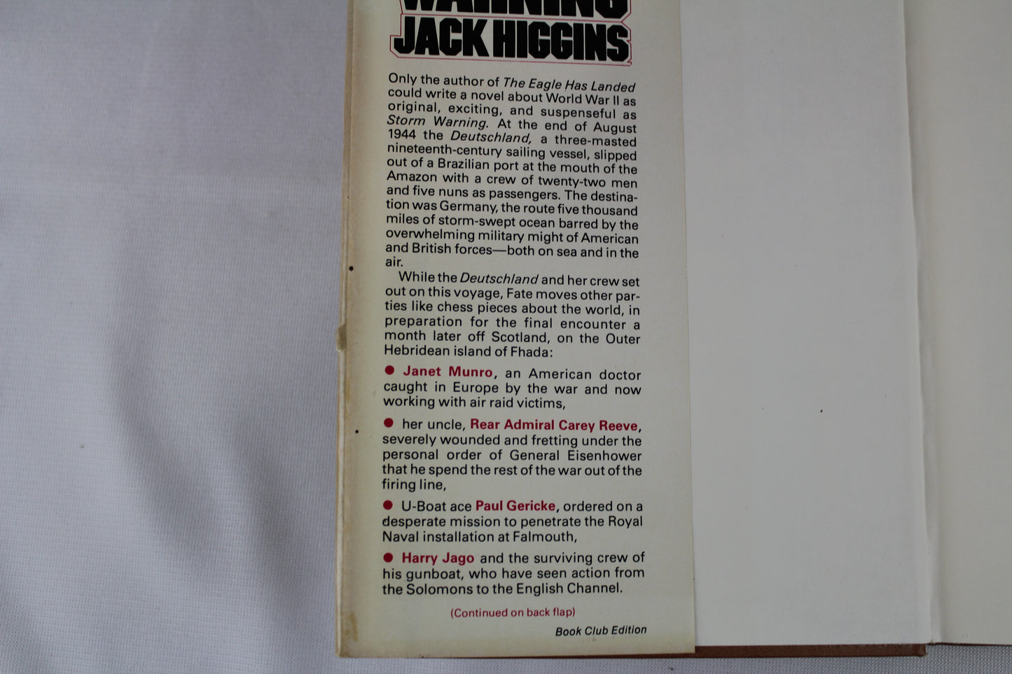 Storm Warning: A Novel by Jack Higgins