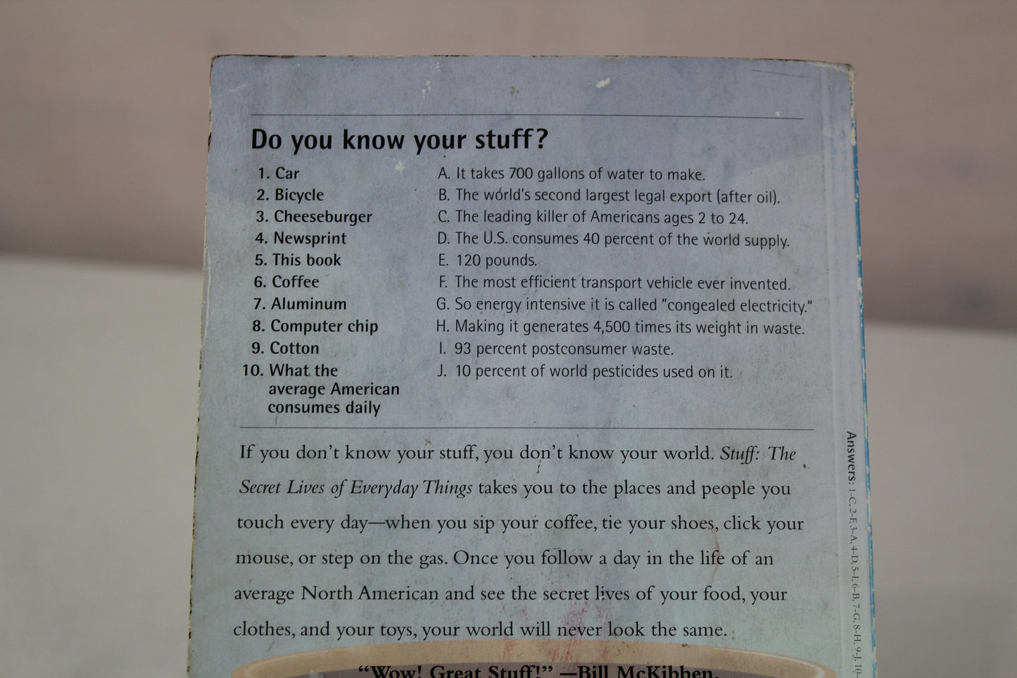 Stuff: The Secret Lives of Everyday Things (New Report) by John C. Ryan, Alan Thein Durning
