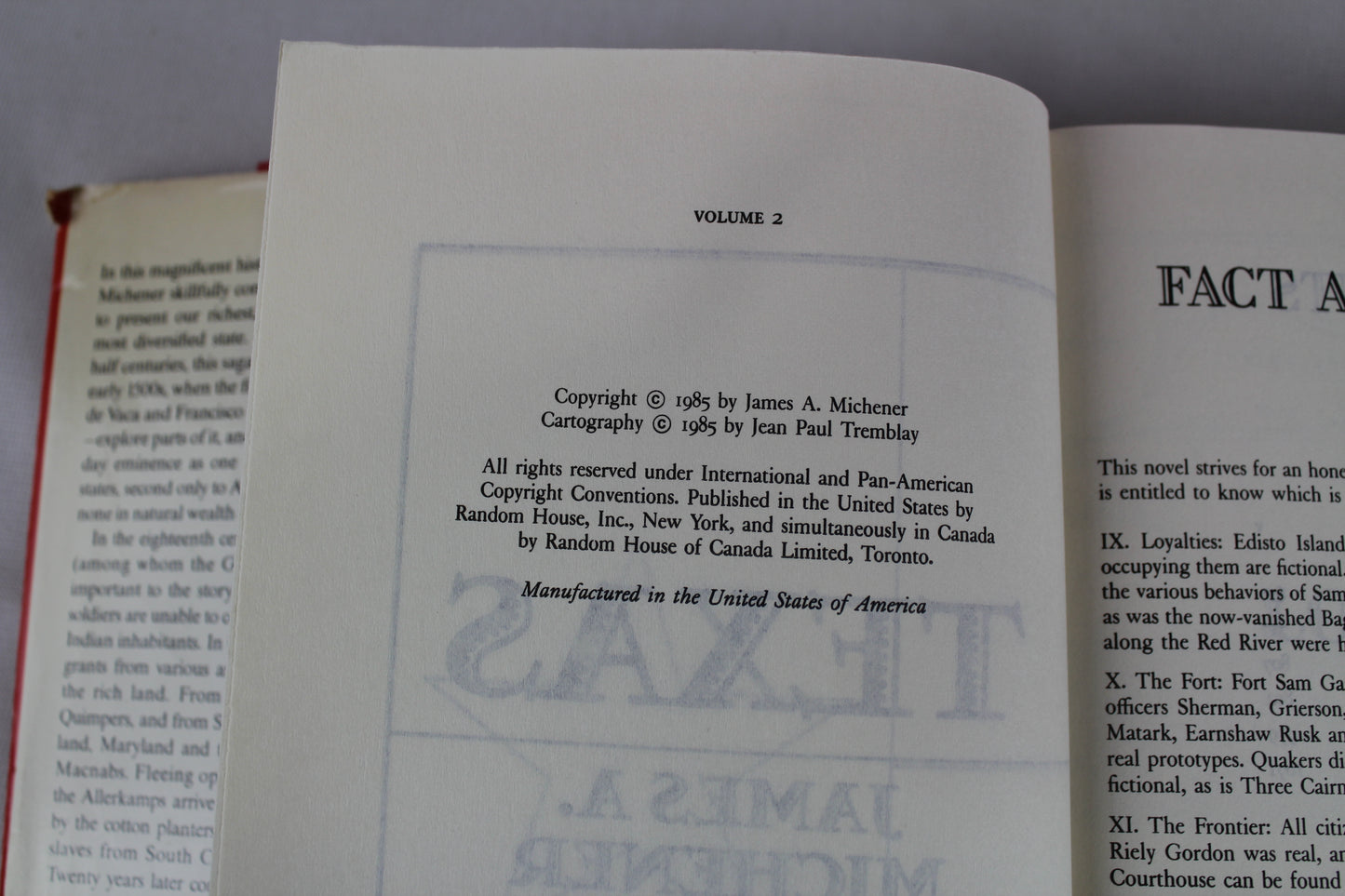 Texas (Vol 1 & 2) by James A. Michener, Charles Shaw