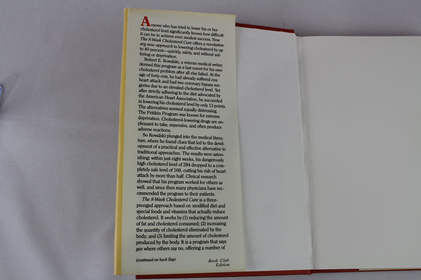 The 8-Week Cholesterol Cure Personal Diary by Robert E. Kowalski