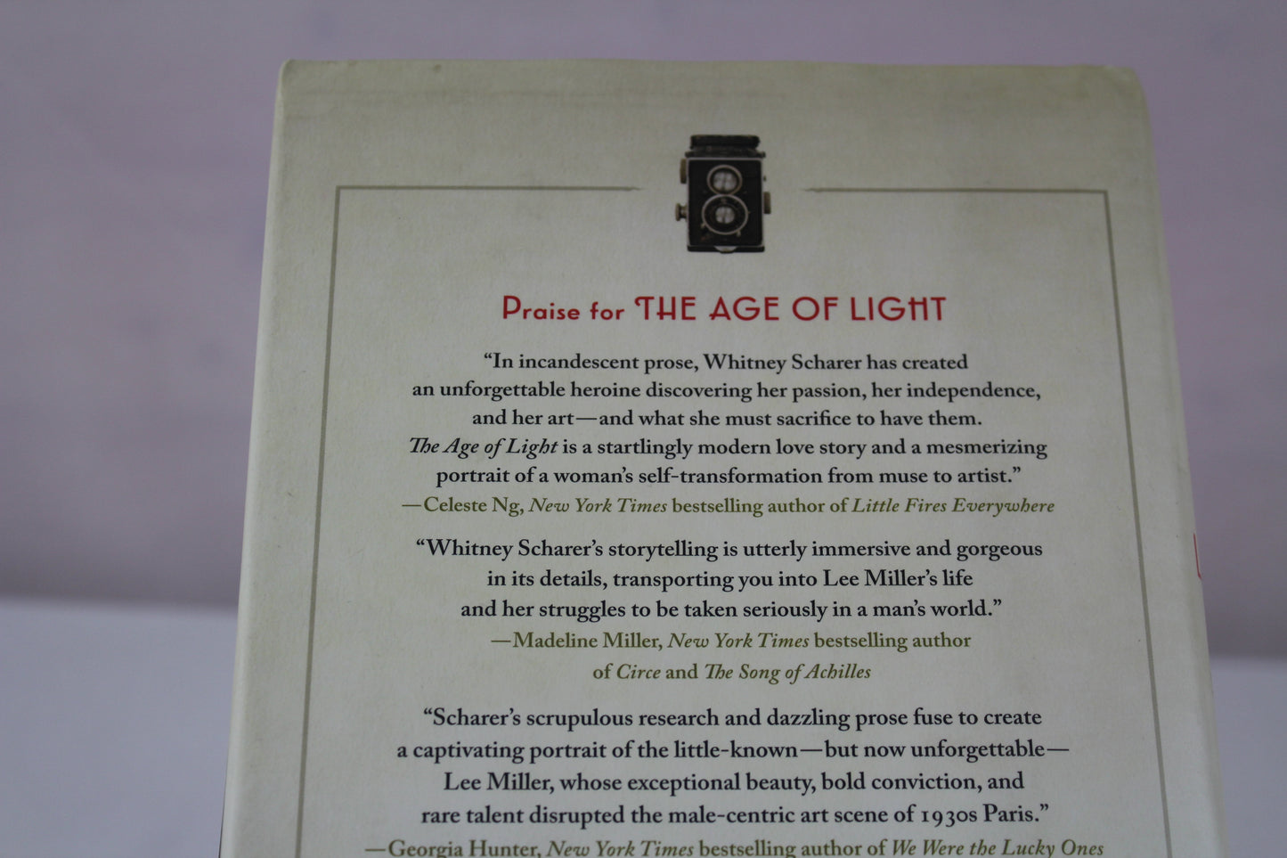 The Age of Light: A Novel by Whitney Scharer