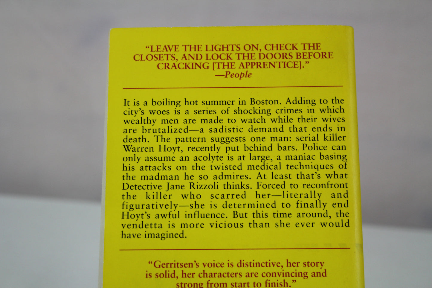 The Apprentice- Tess Gerritsen by Tess Gerritsen