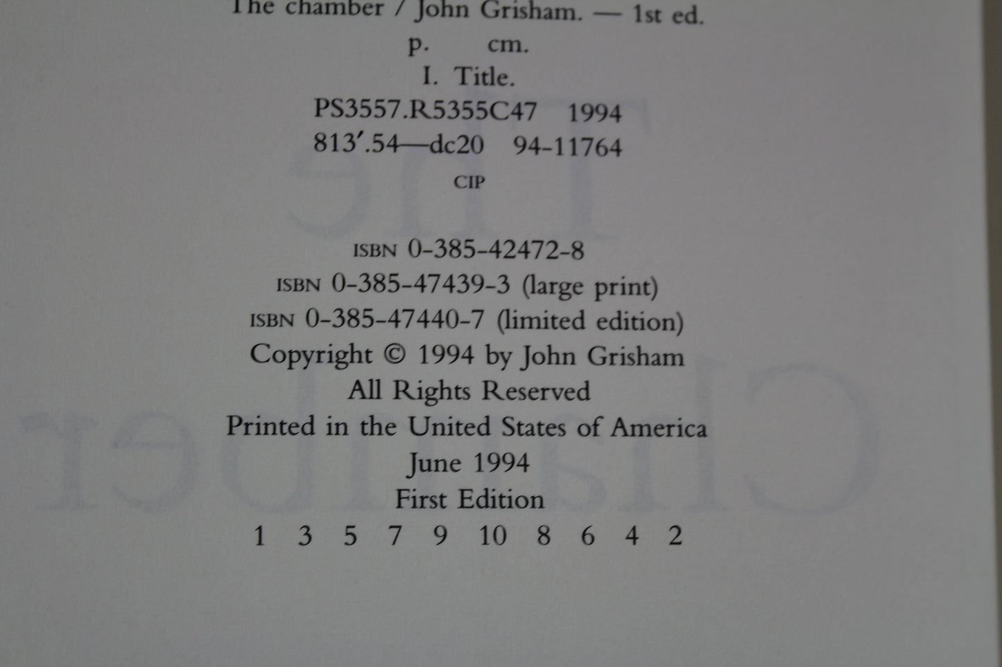The Chamber by John Grisham