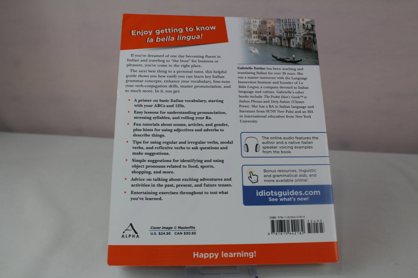 The Complete Idiot's Guide to Learning Italian (English and Italian Edition) by Gabrielle Ann Euvino