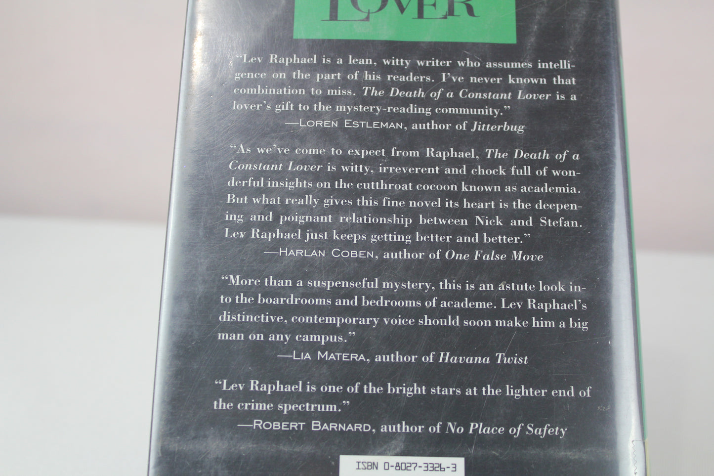 The Death of a Constant Lover: A Nick Hoffman Mystery (Walker Mystery) by Lev Raphael