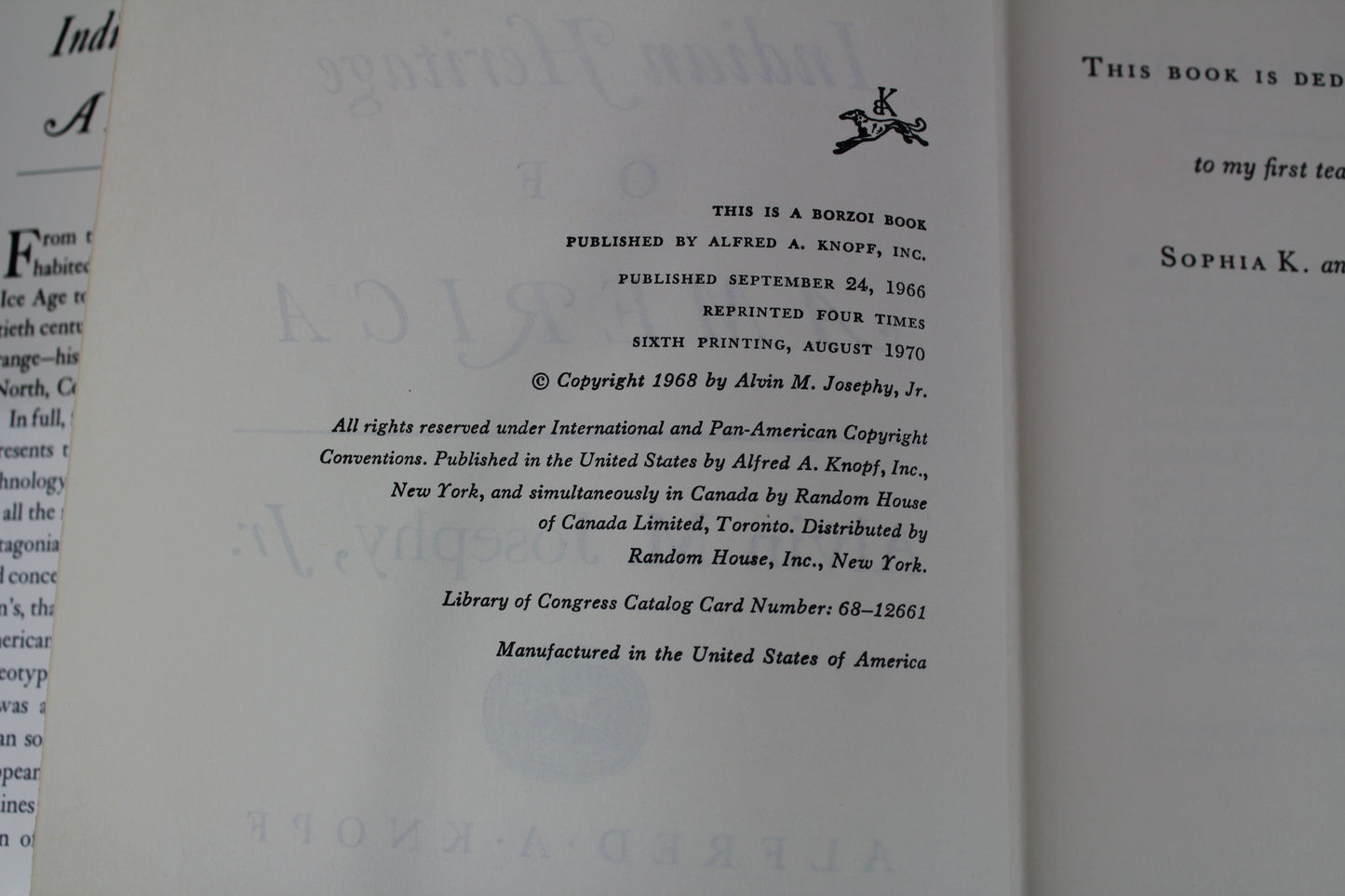 The Indian Heritage of America by Alvin M. Josephy Jr.