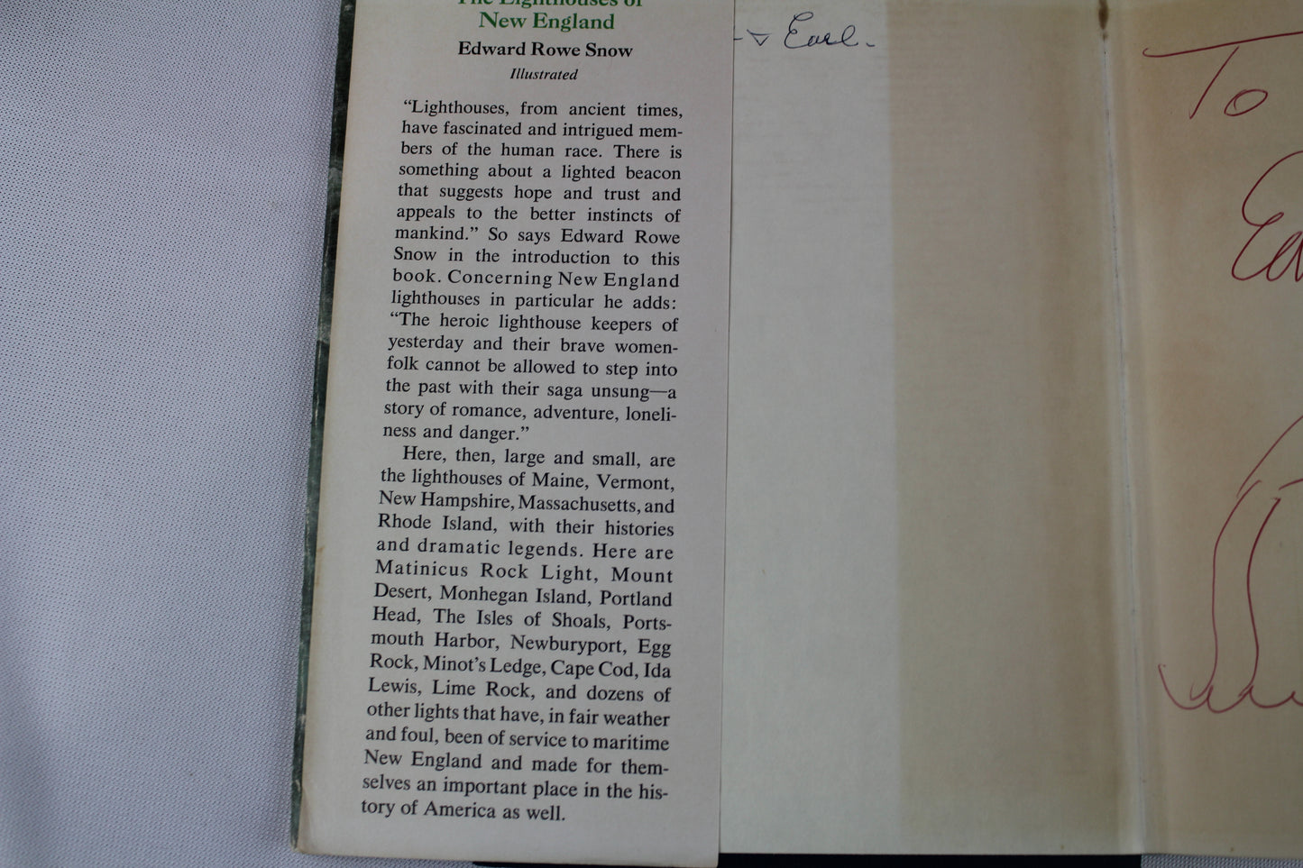 The Lighthouses of New England, 1716-1973 by Edward Rowe Snow
