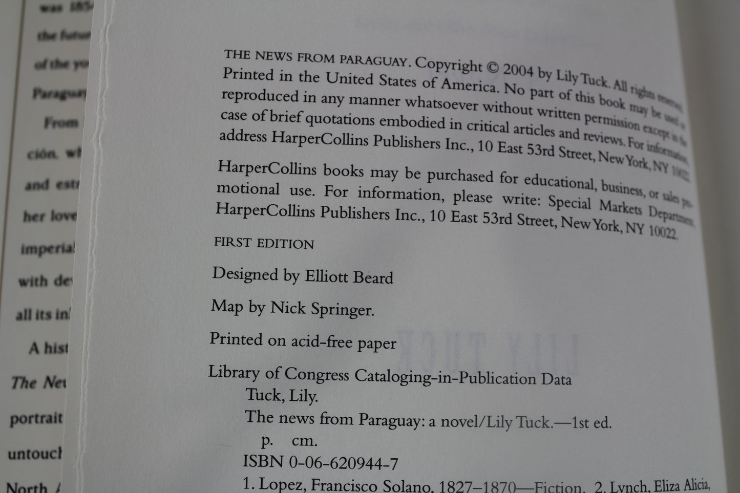The News from Paraguay: A Novel by Lily Tuck