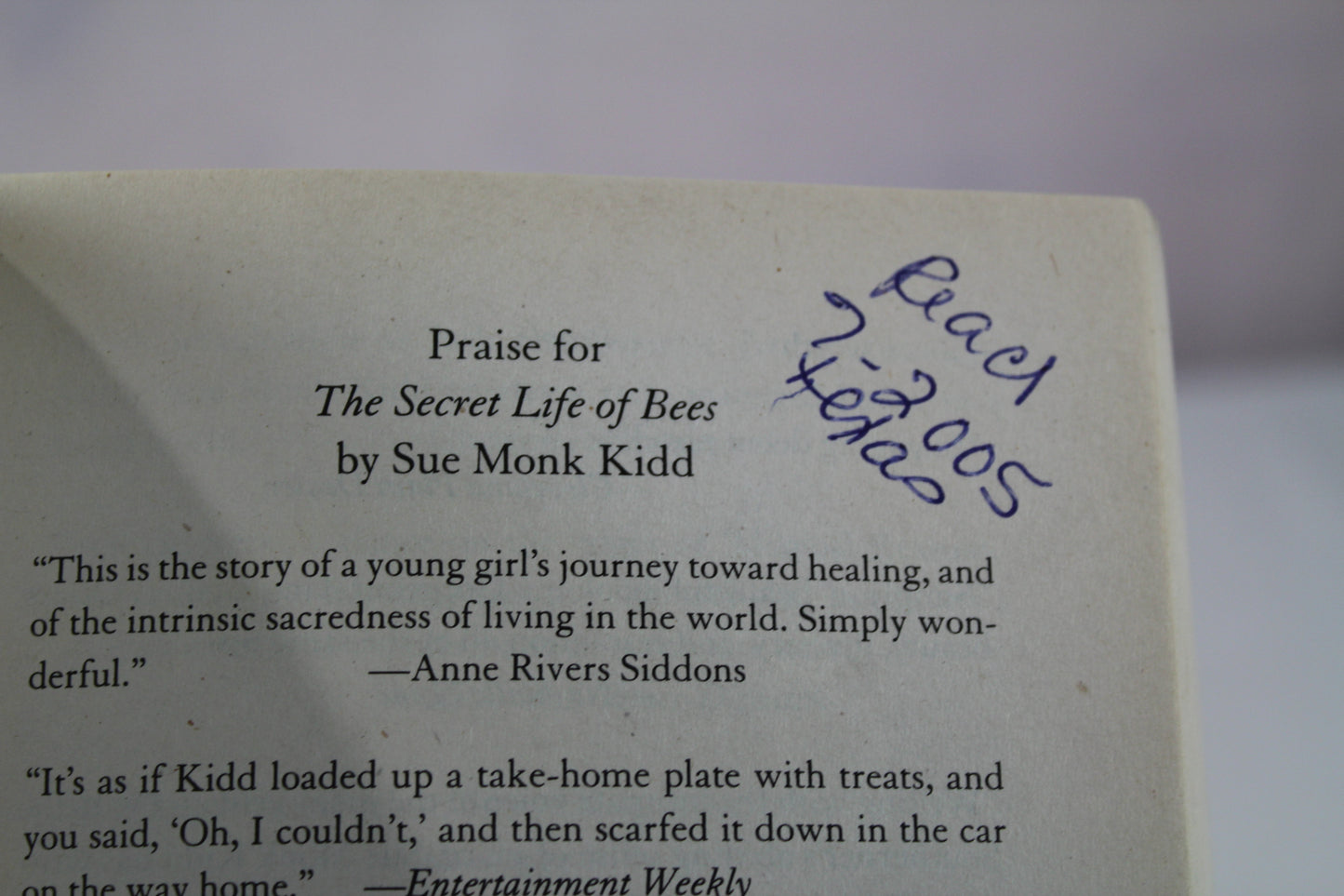 The Secret Life of Bees by Sue Monk Kidd