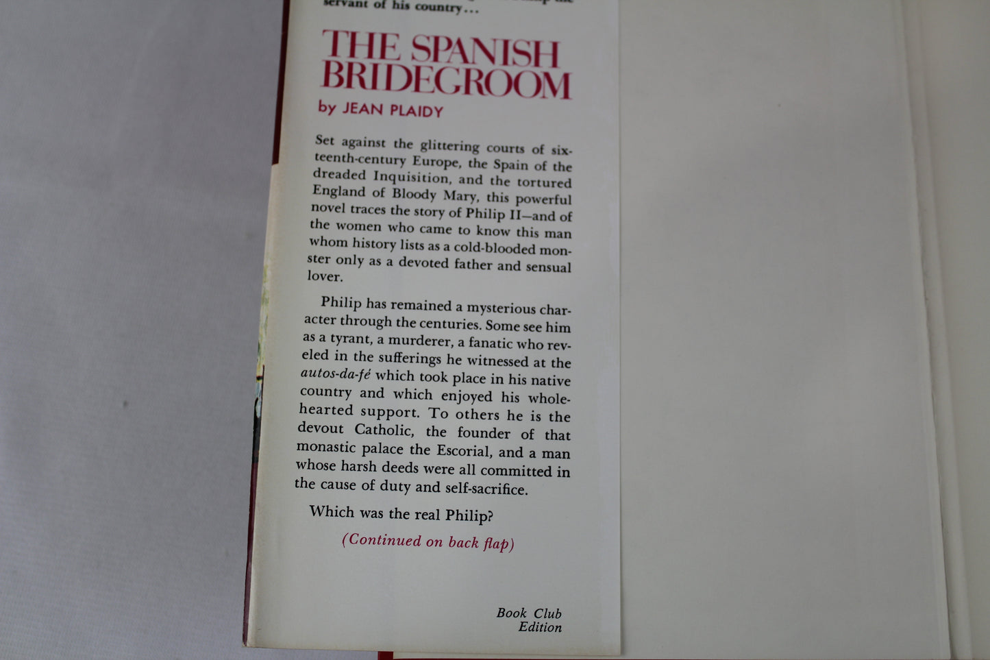 The Spanish Bridegroom by Jean Plaidy