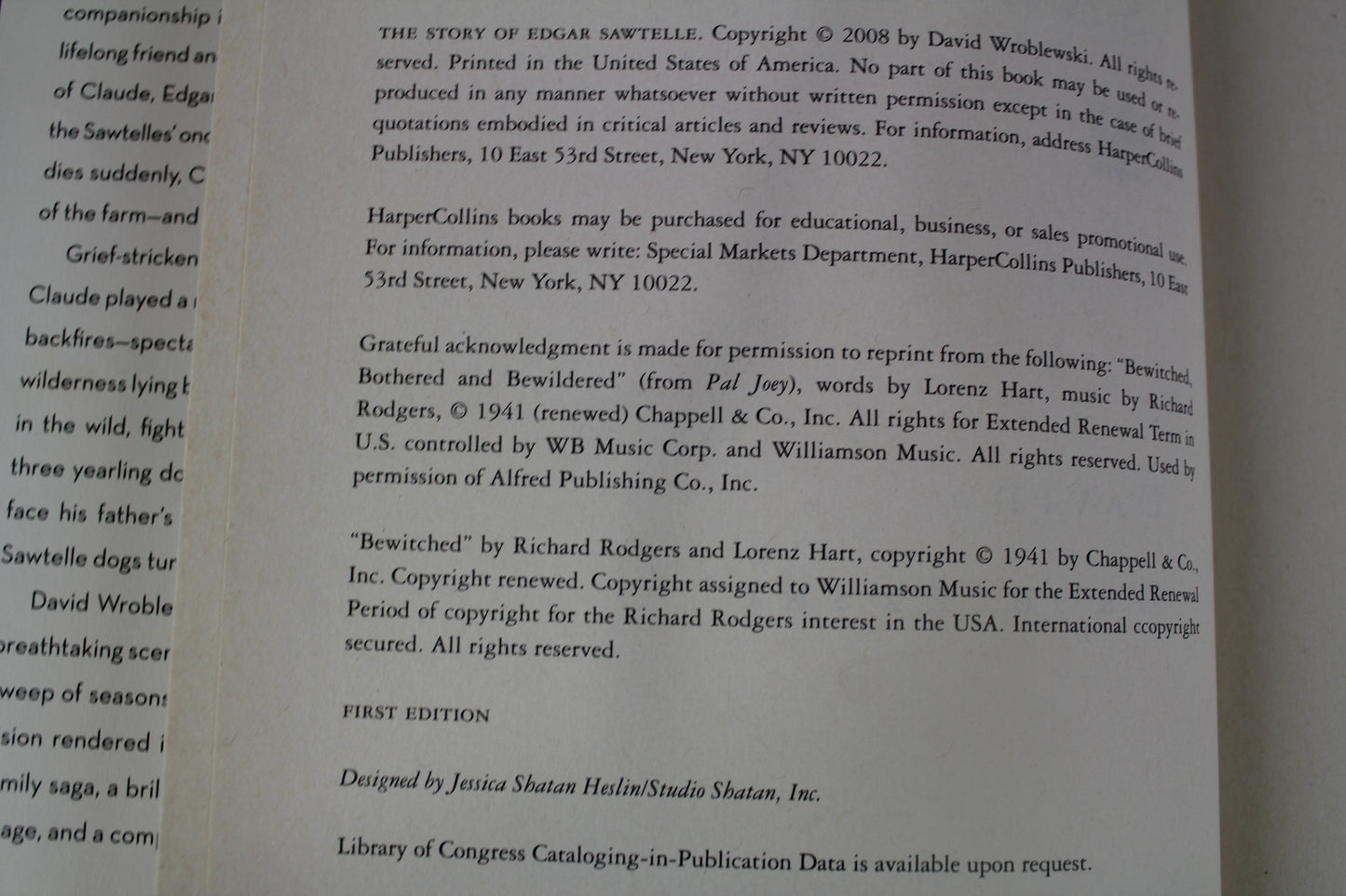 The Story of Edgar Sawtelle: A Novel by David Wroblewski