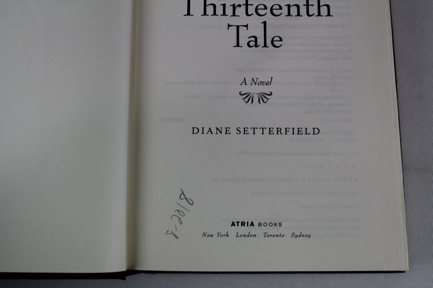 The Thirteenth Tale by Diane Setterfield