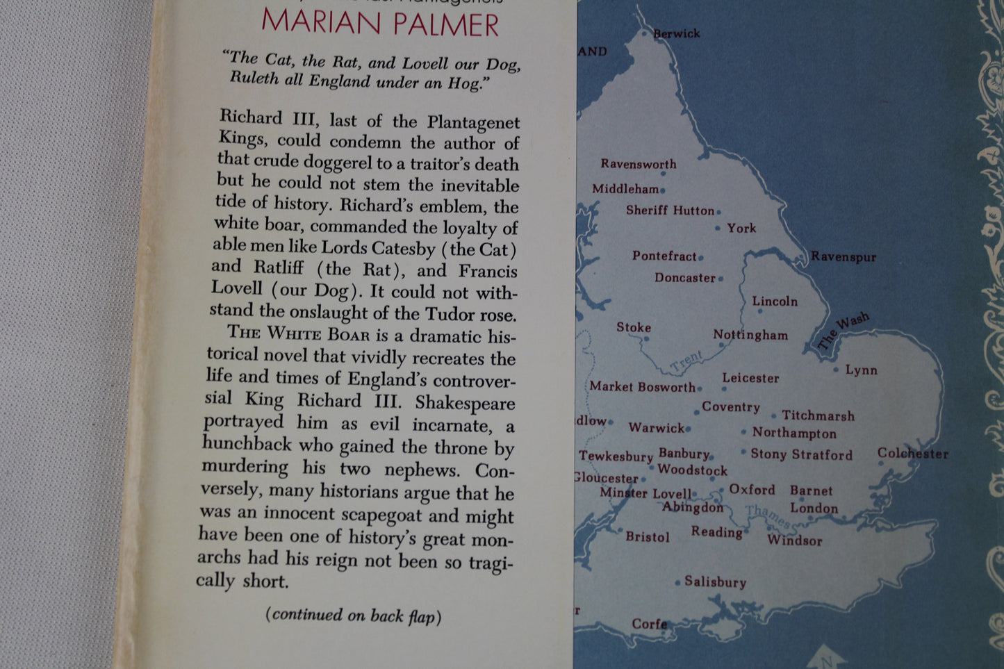 The White Boar by Marian Palmer hardcover book Vintage Book Club Edition