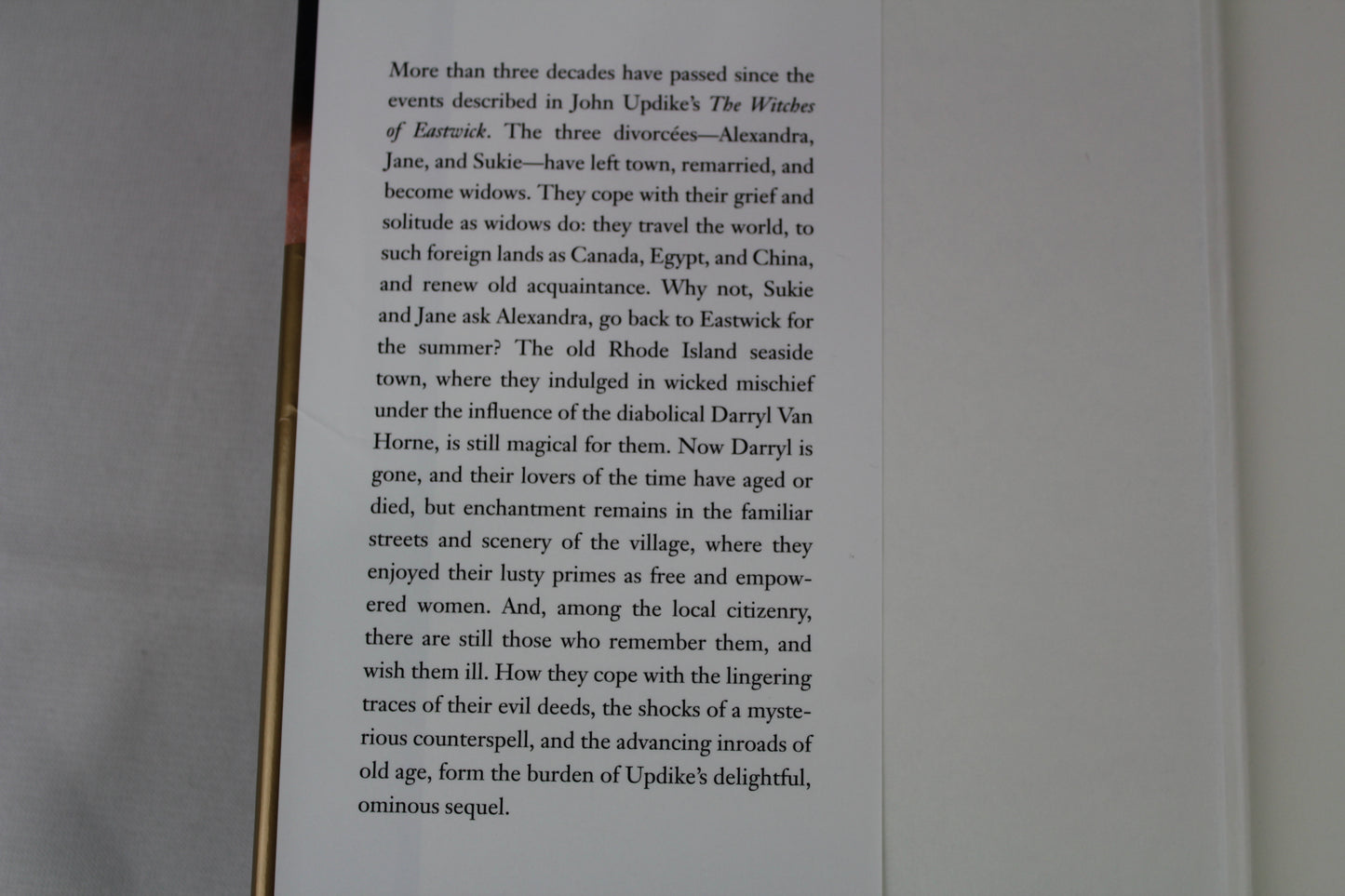 The Widows of Eastwick by John Updike