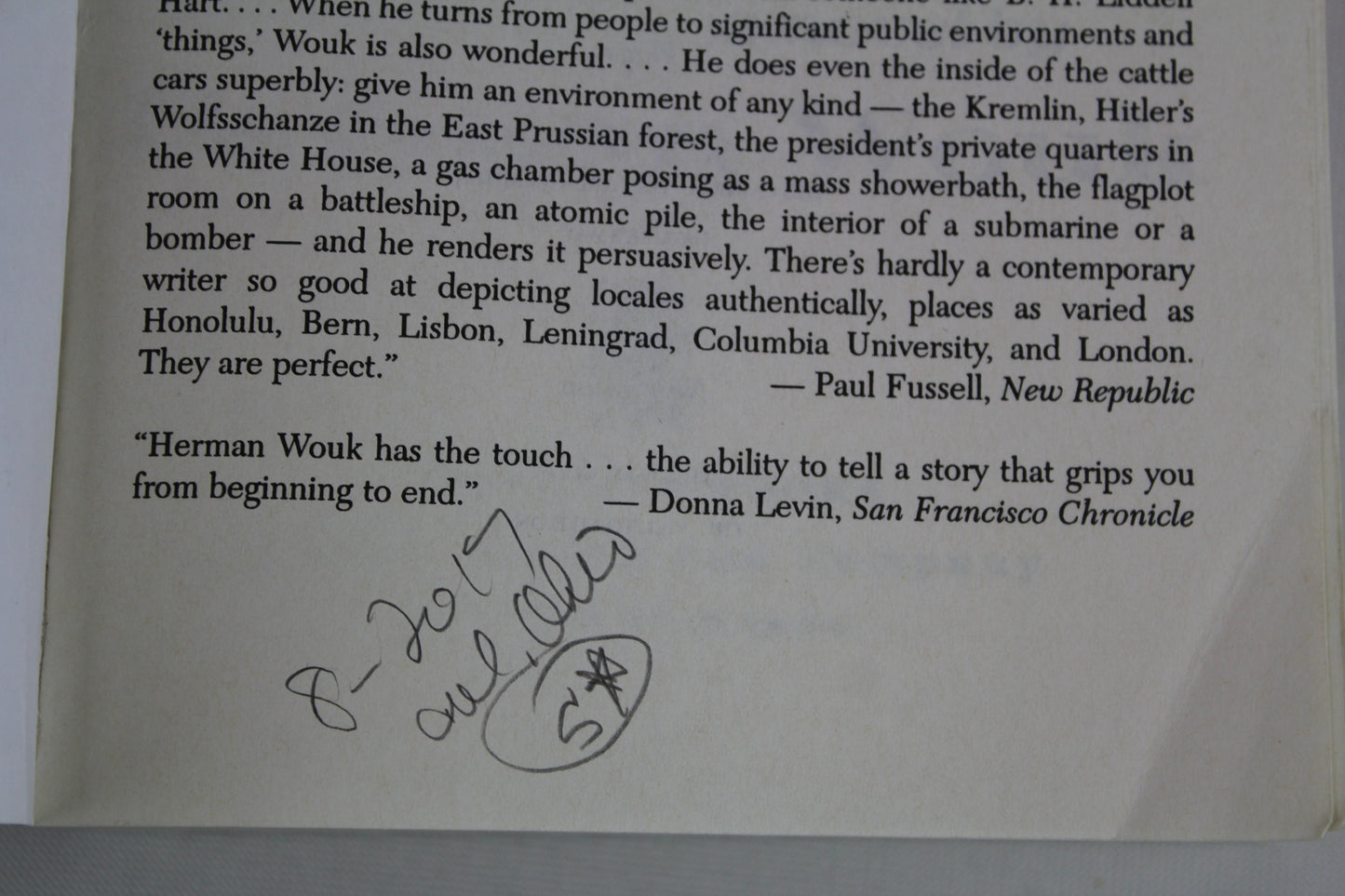 The Winds of War by Herman Wouk