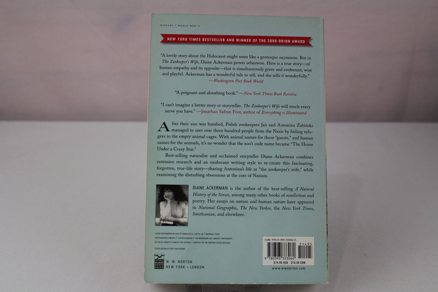 The Zookeeper's Wife: A War Story by Diane Ackerman