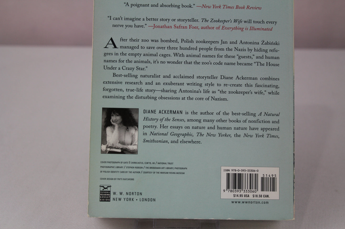 The Zookeeper's Wife: A War Story by Diane Ackerman