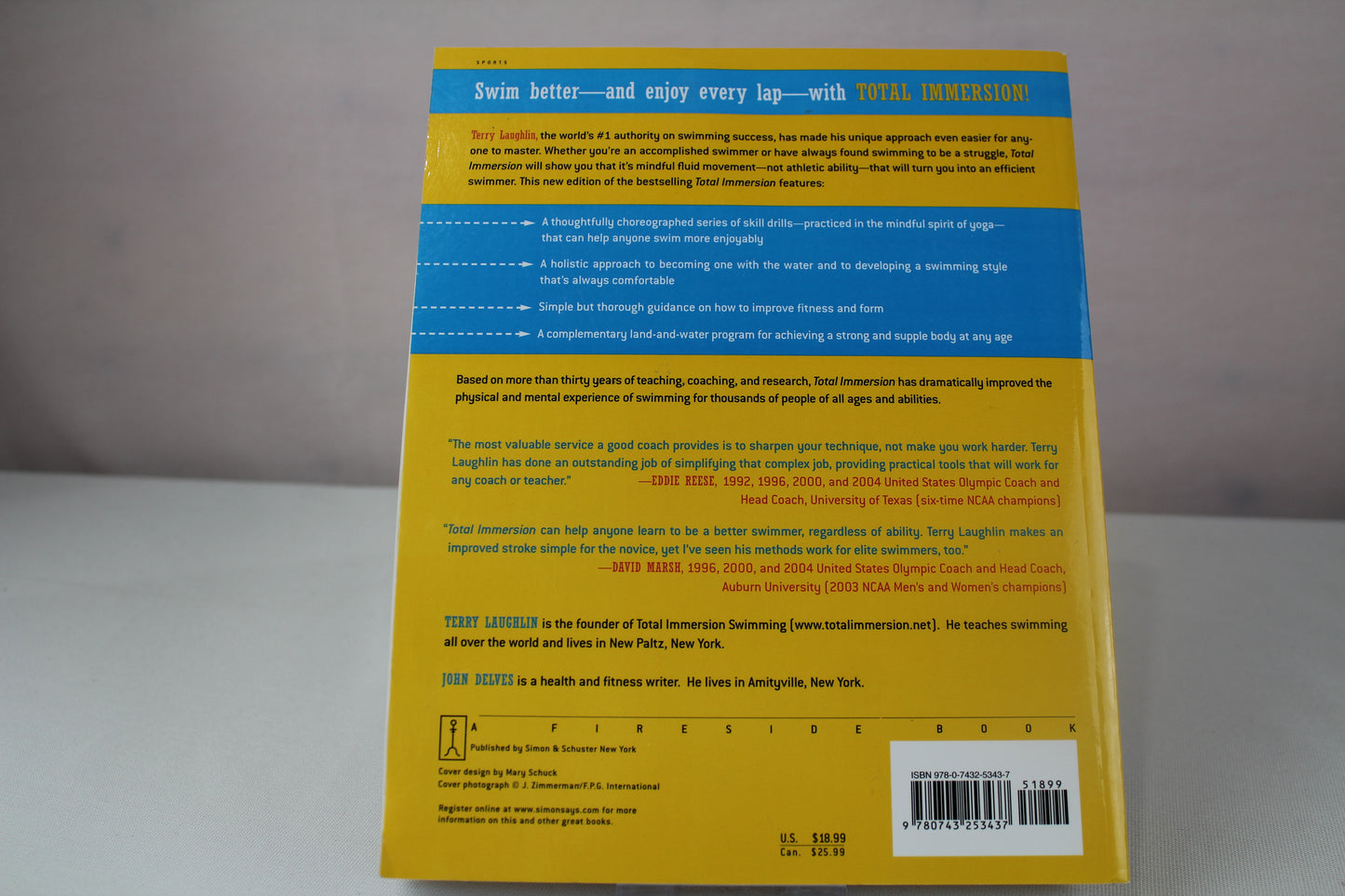Total Immersion: The Revolutionary Way to Swim Better, Faster, and Easier by Terry Laughlin, John Delves