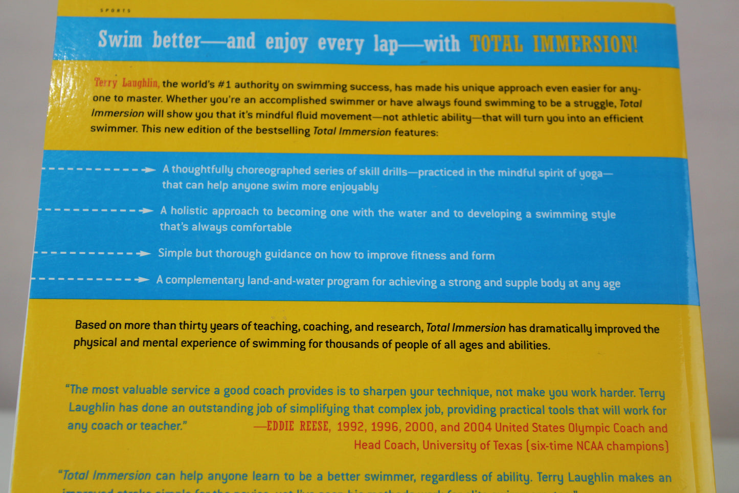 Total Immersion: The Revolutionary Way to Swim Better, Faster, and Easier by Terry Laughlin, John Delves