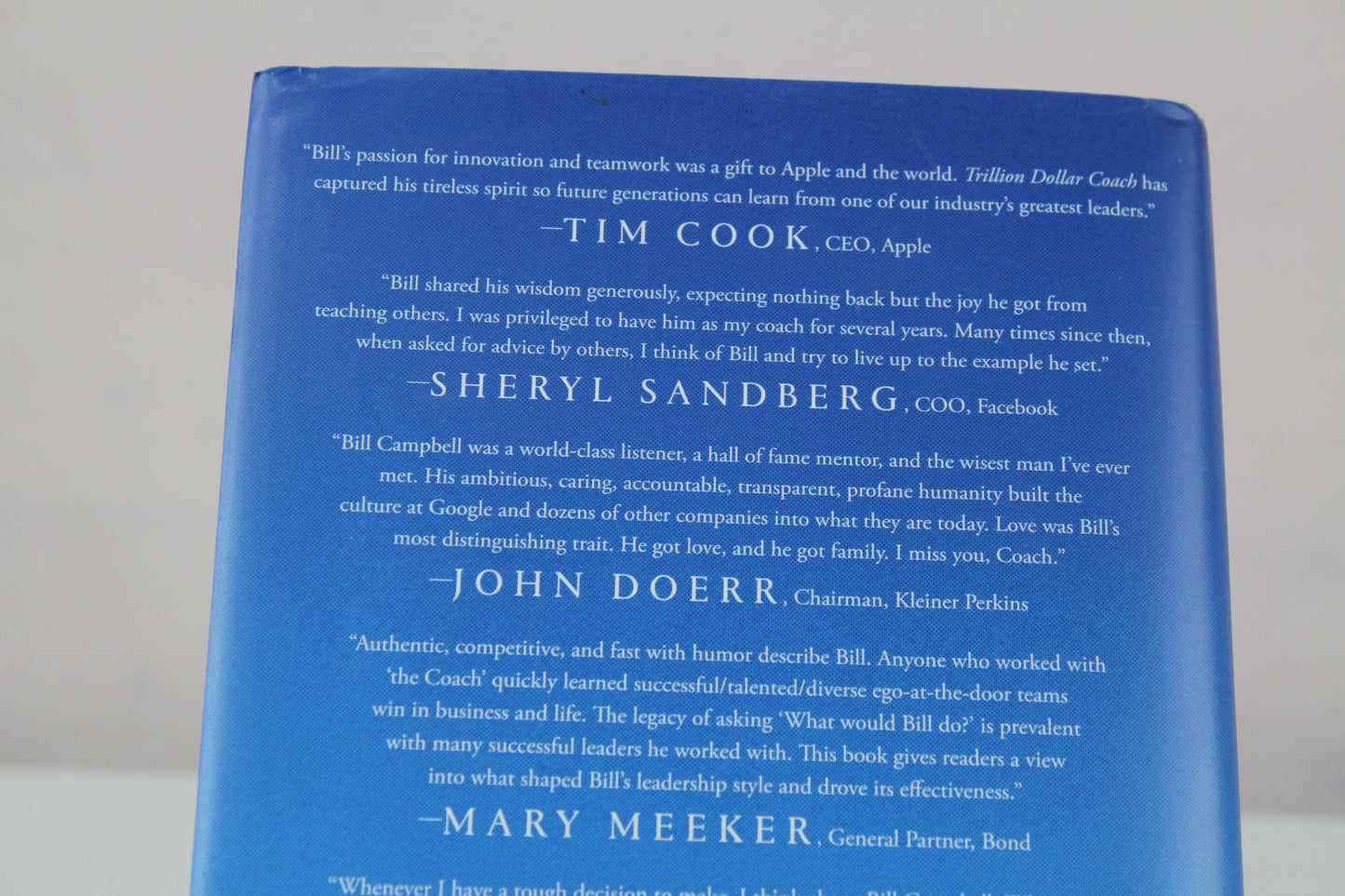 Trillion Dollar Coach: The Leadership Playbook of Silicon Valley's Bill Campbell by Eric Schmidt, Jonathan Rosenberg, Alan Eagle