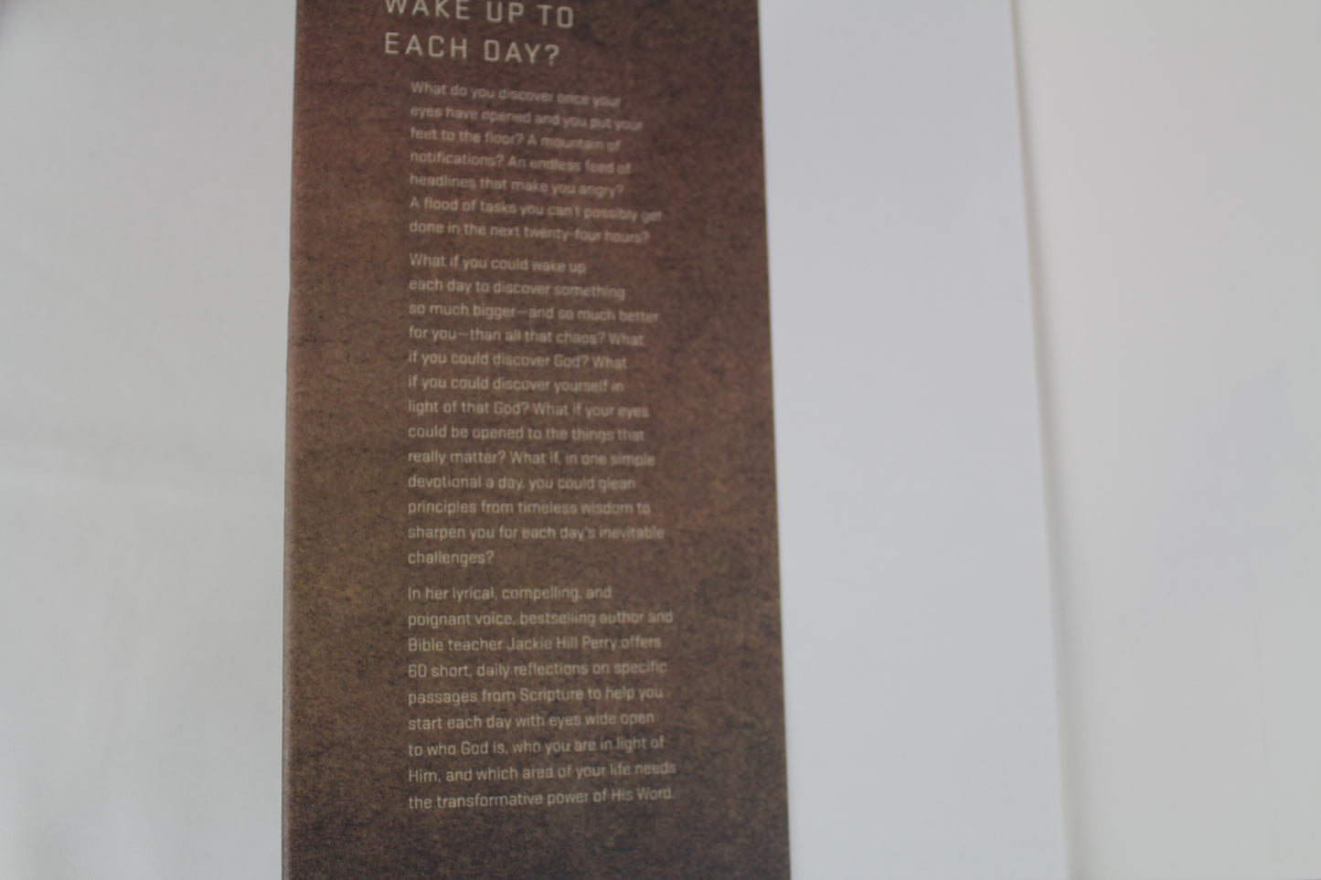 Upon Waking: 60 Daily Reflections to Discover Ourselves and the God We Were Made For by Jackie Hill Perry