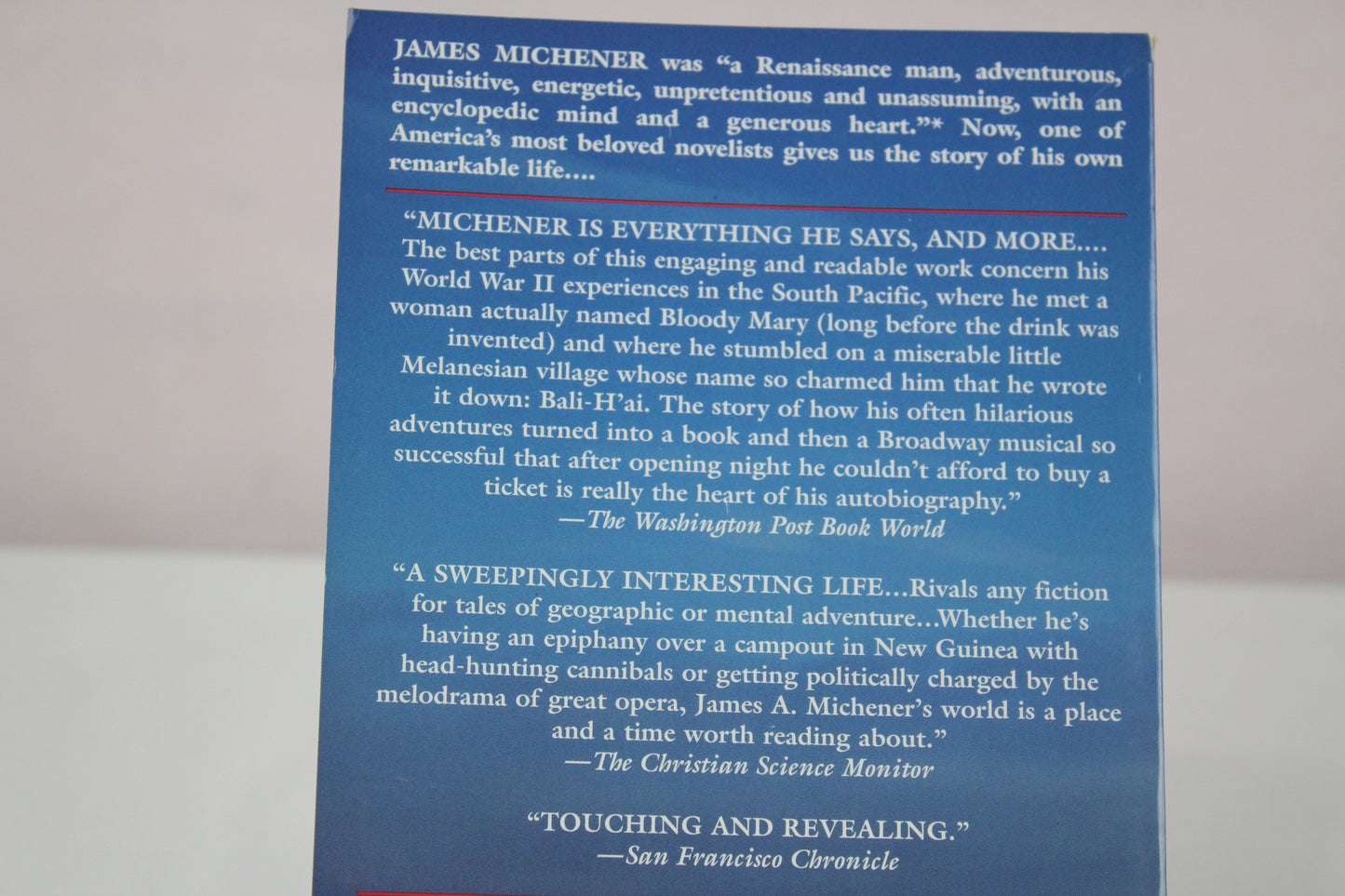 World Is My Home by James A. Michener