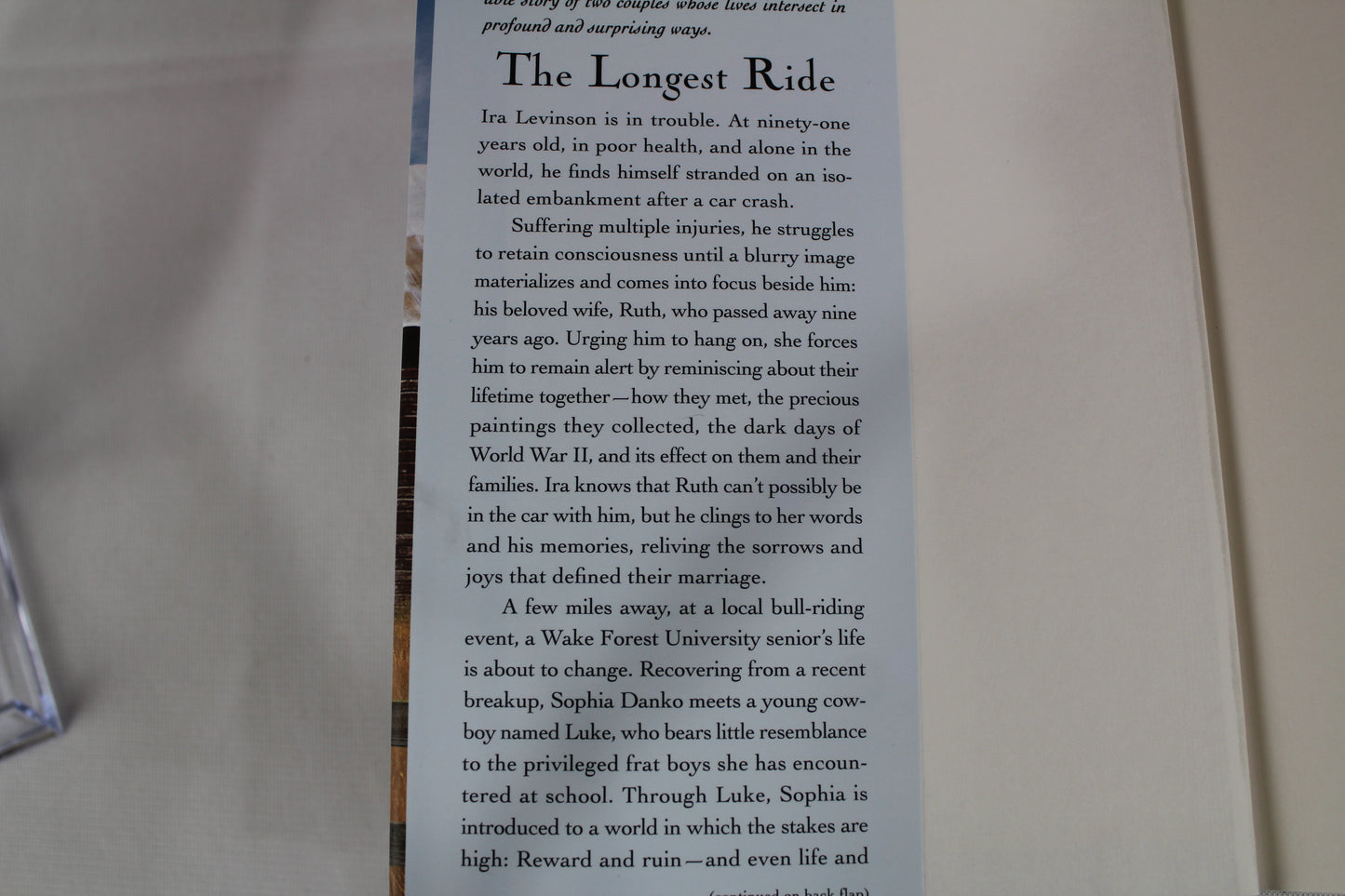 The Longest Ride by Nicholas Sparks
