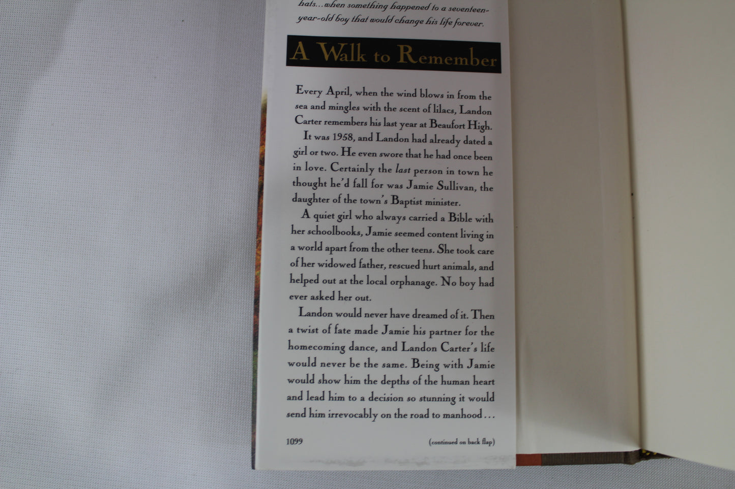 A Walk to Remember by Nicholas Sparks