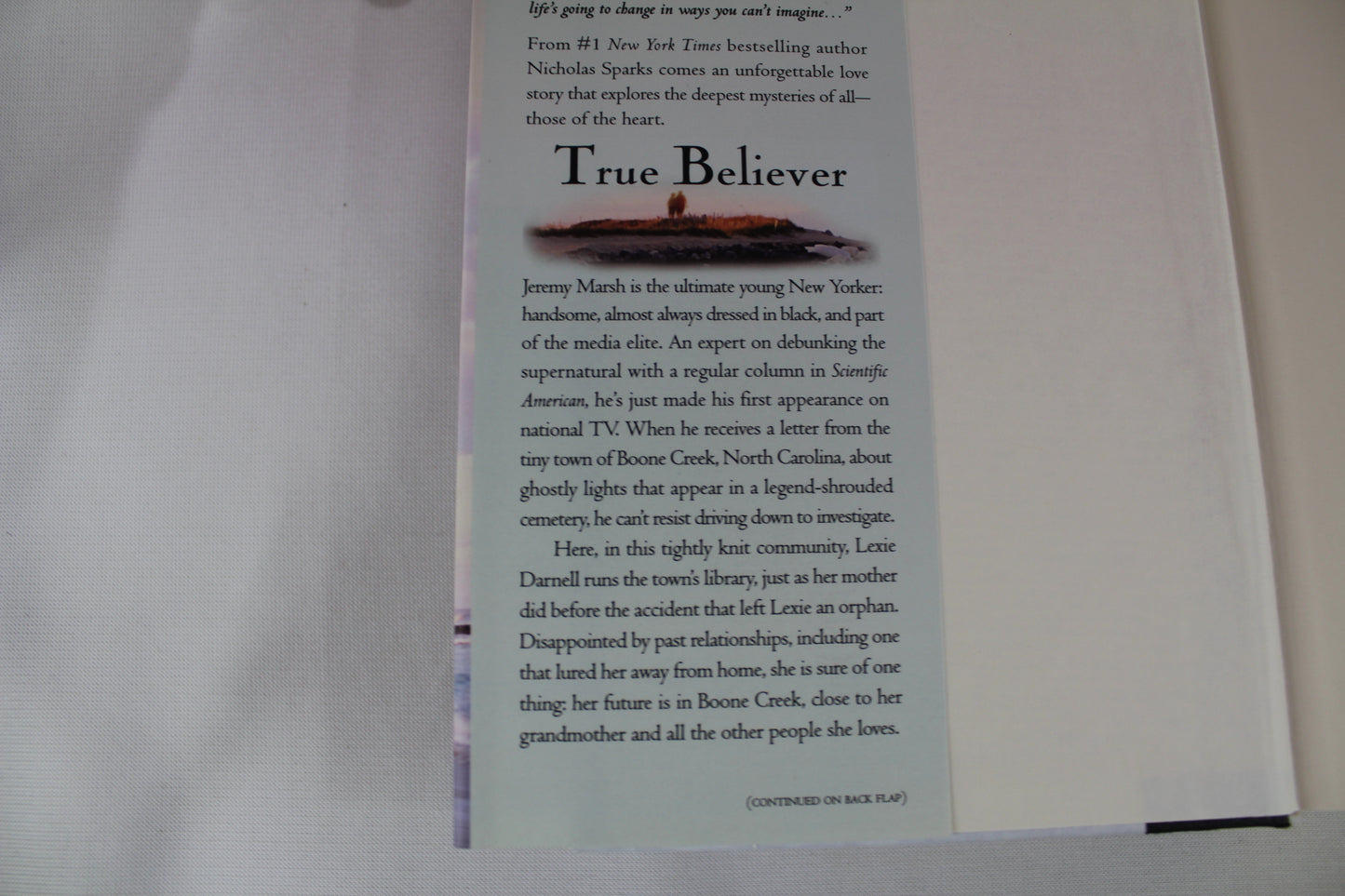True Believer by Nicholas Sparks