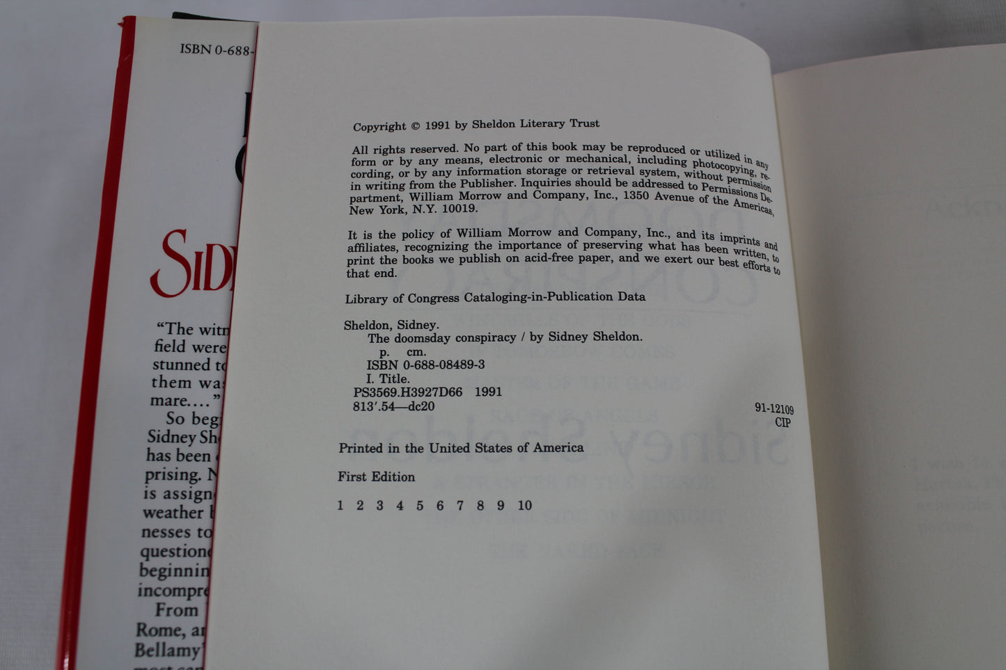 The Doomsday Conspiracy by Sidney Sheldon