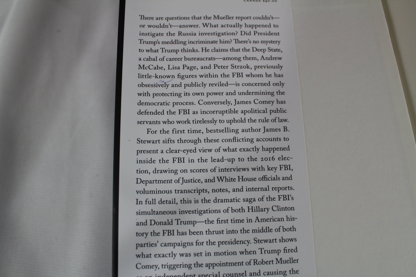 Deep State: Trump, the FBI, and the Rule of Law by James B. Stewart