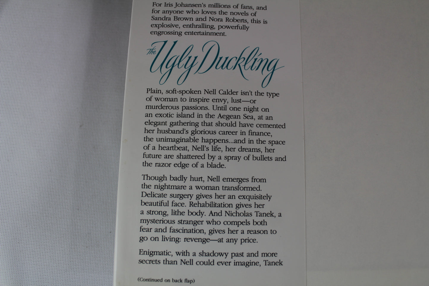 The Ugly Duckling: A Novel by Iris Johansen