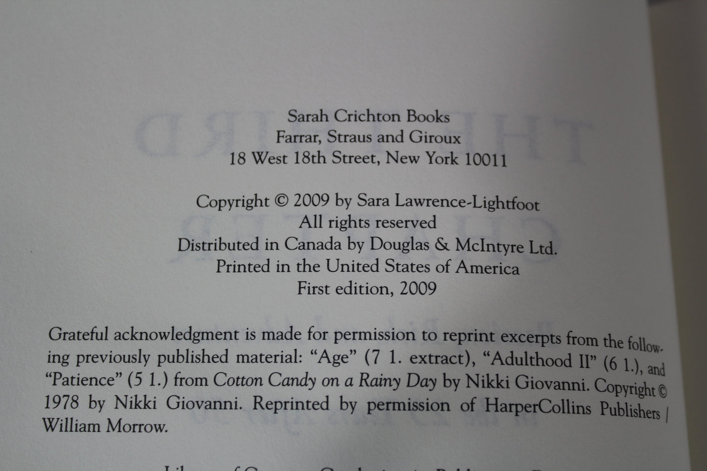 The Third Chapter: Passion, Risk, and Adventure in the 25 Years After 50 by Sara Lawrence-Lightfoot