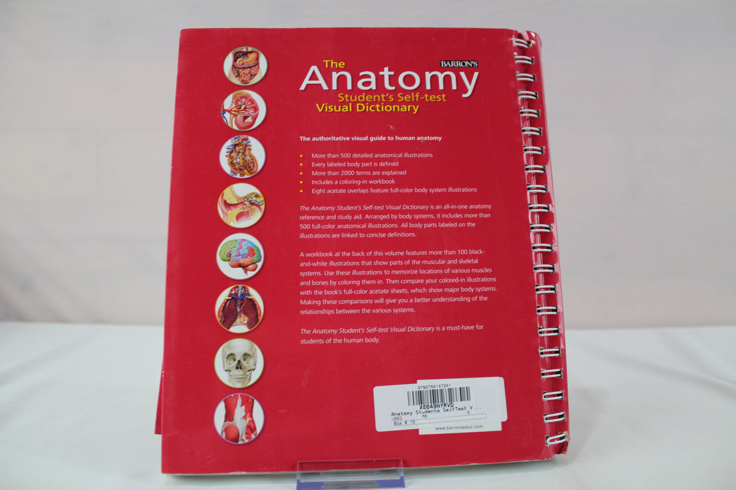 Anatomy Student's Self-Test Visual Dictionary: An All-in-One Anatomy Reference and Study Aid (Barron's Visual Dictionaries) by Ken Ashwell Ph.D.
