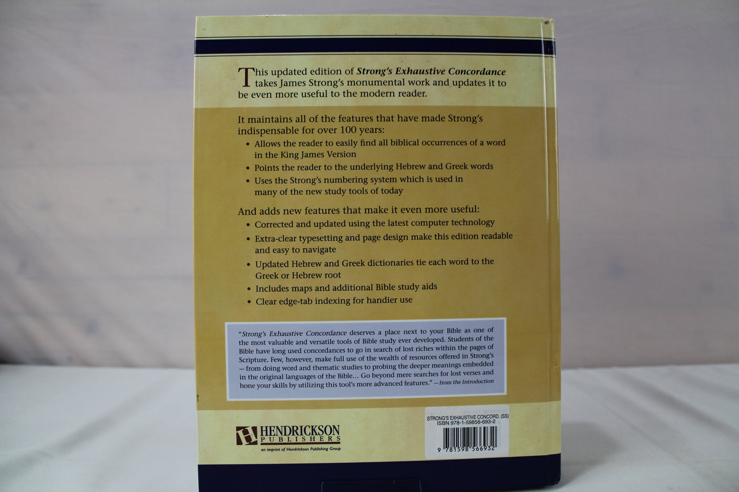 The New Strong's Exhaustive Concordance of the Bible: Every Word of the Bible Indexed, Large Print Edition by James Strong