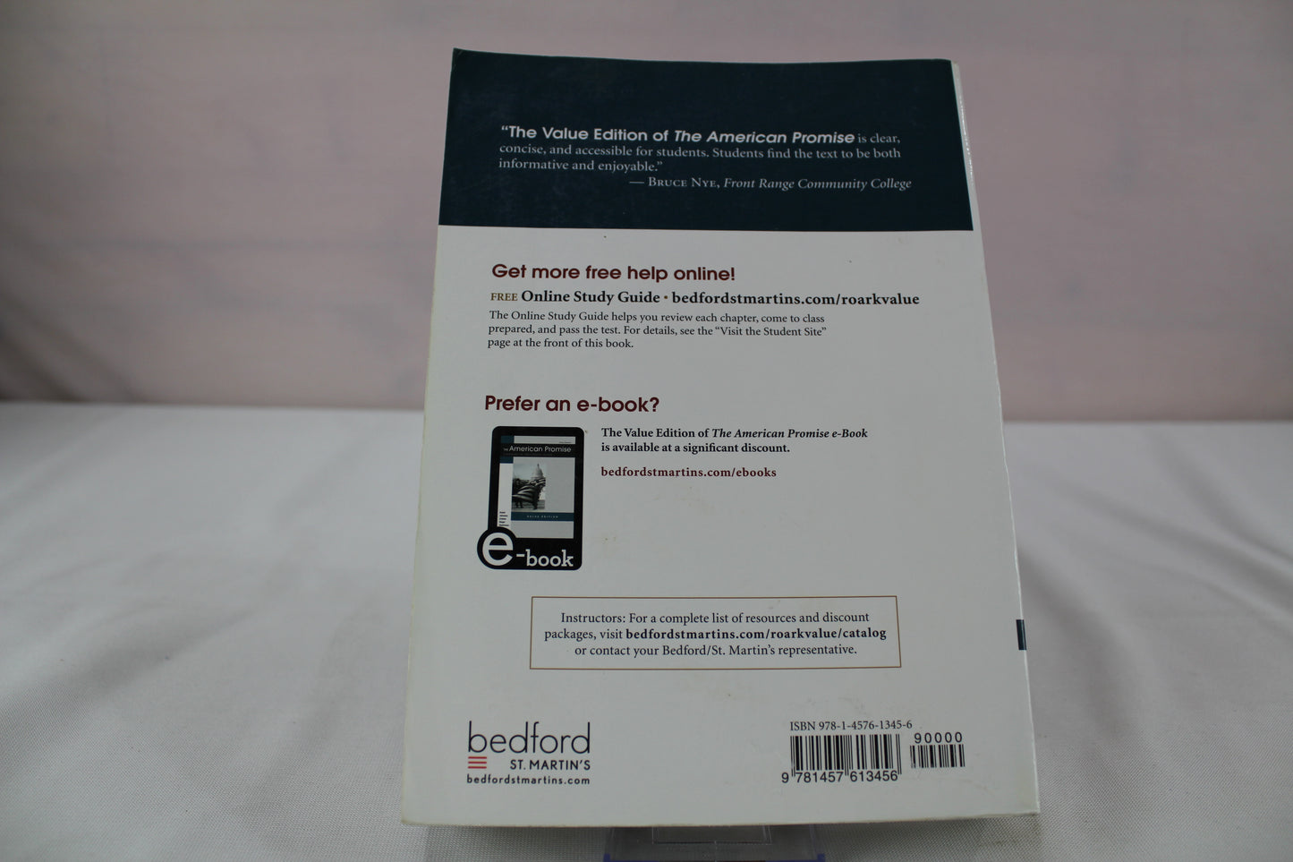 The American Promise Value Edition, Combined Version: A History of the United States by James L. Roark, Patricia Cline Cohen, Sarah Stage, Susan M. Hartmann