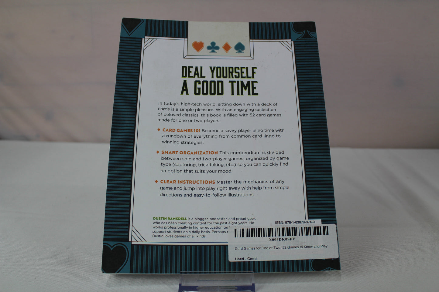 Card Games for One or Two: 52 Games to Know and Play by Dustin Ramsdell