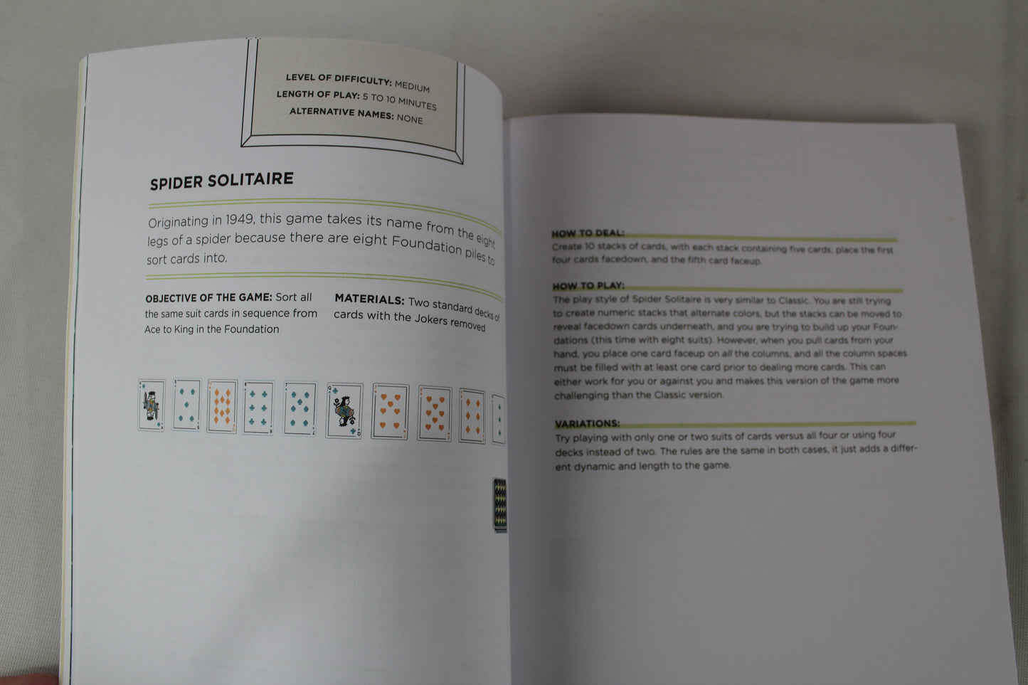 Card Games for One or Two: 52 Games to Know and Play by Dustin Ramsdell