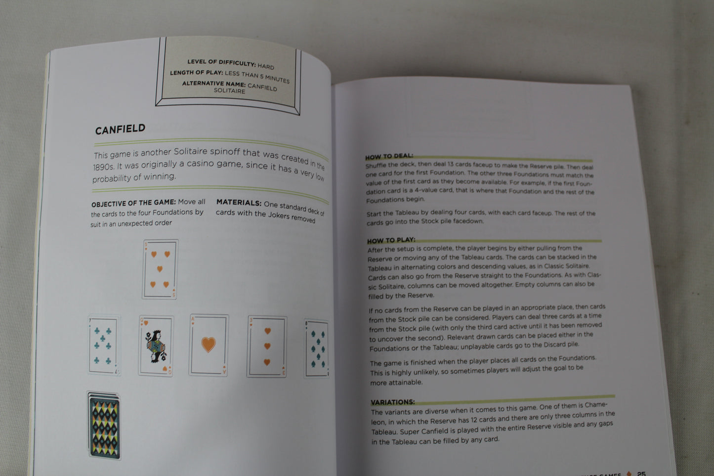 Card Games for One or Two: 52 Games to Know and Play by Dustin Ramsdell